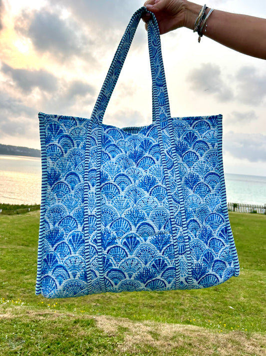 Blue seashell bag